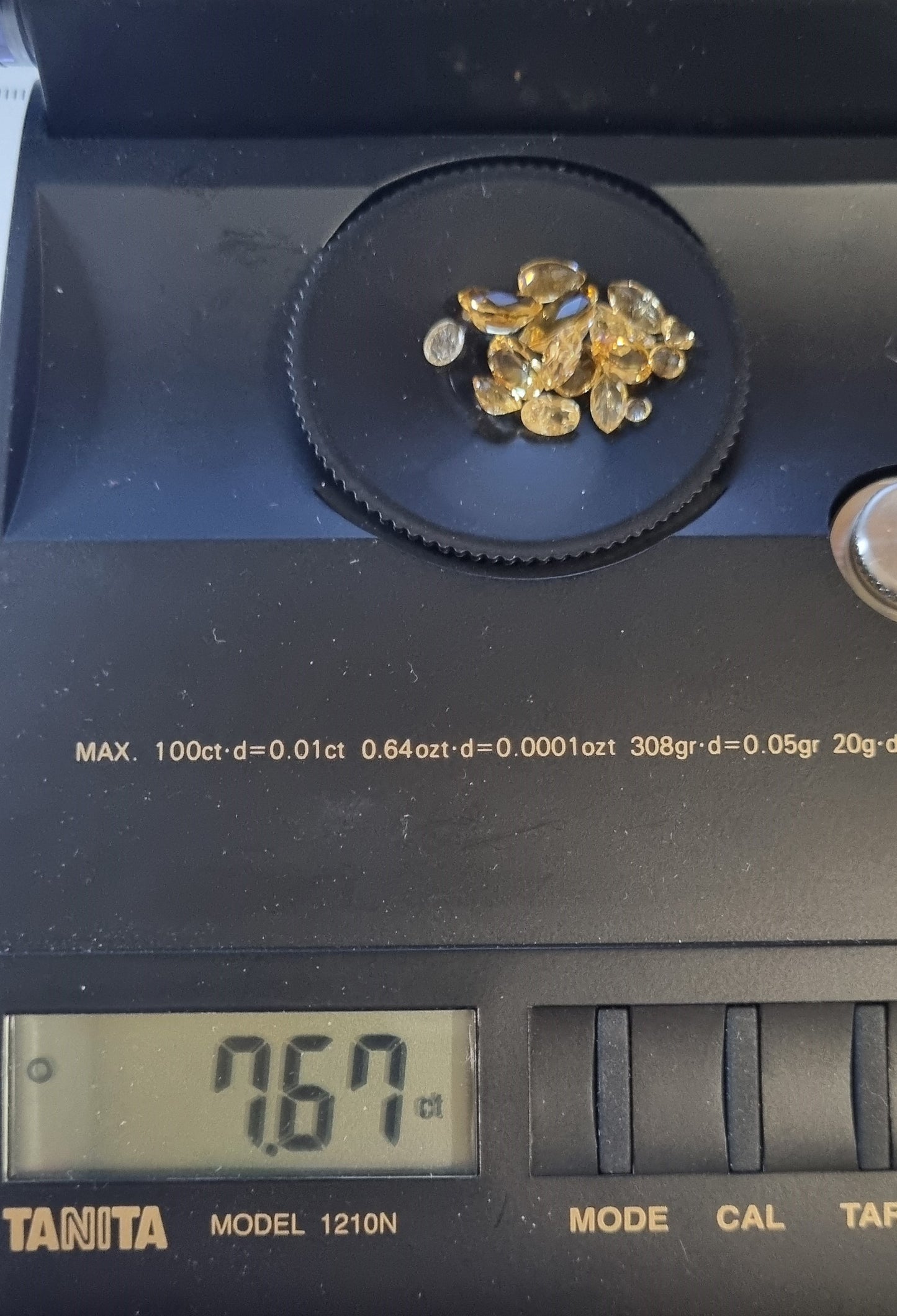 Citrines jaunes 7.6 carats