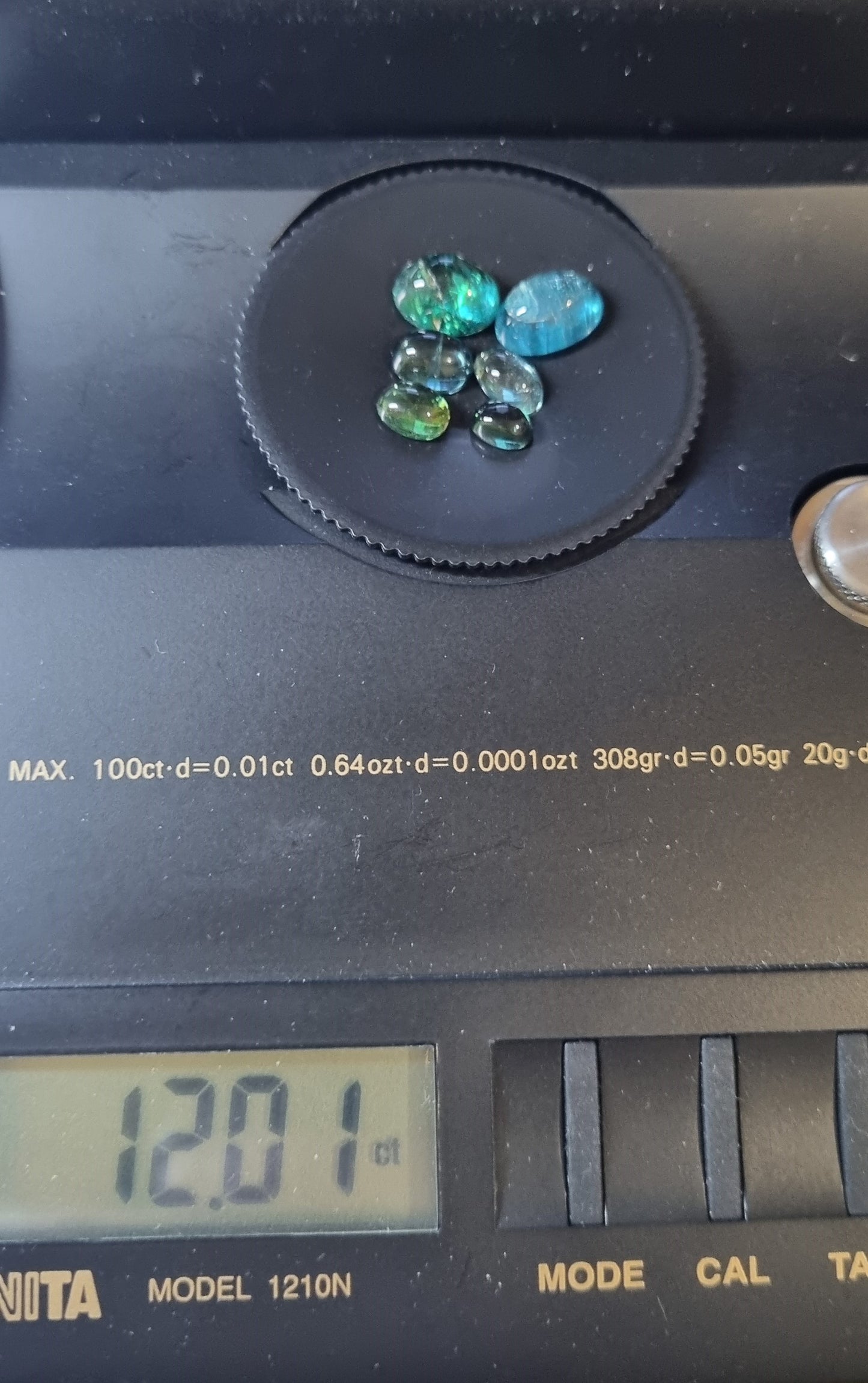 Tourmalines indigolites 12 carats