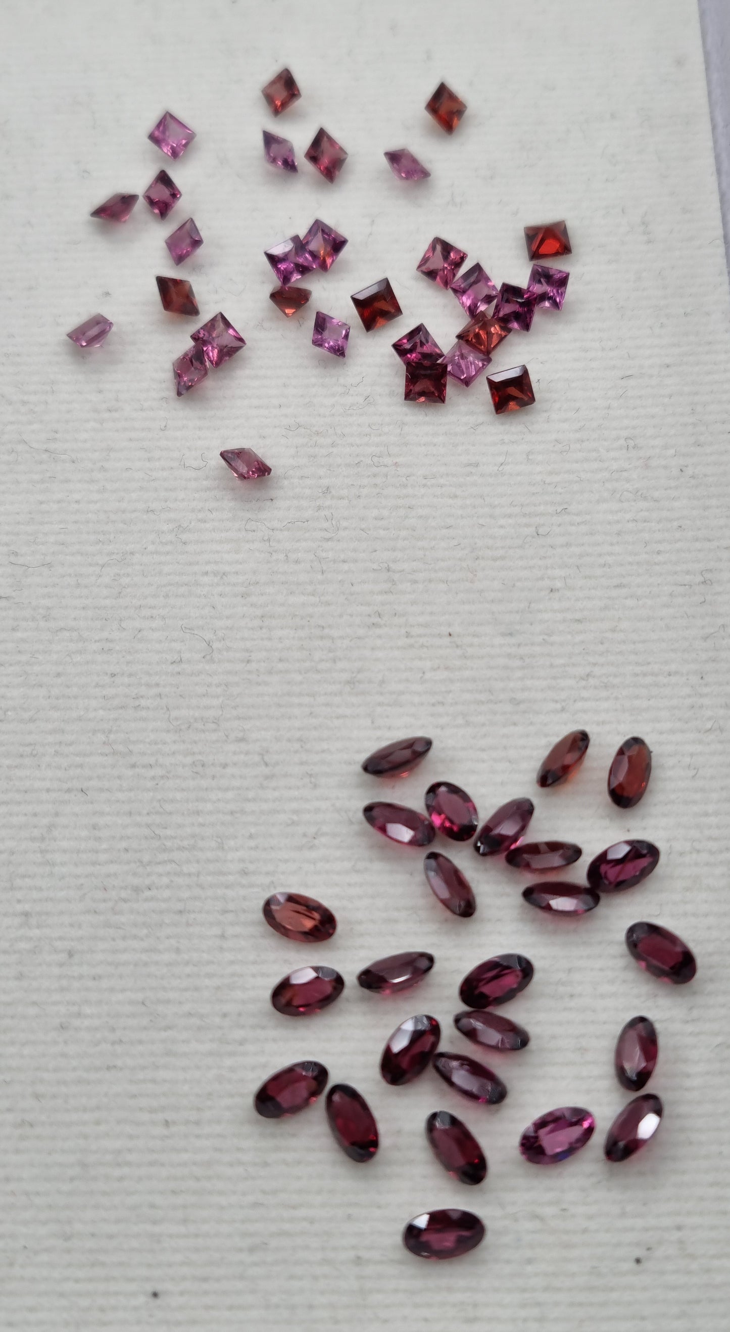 Grenats rhodolites 60 carats