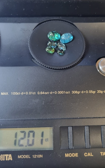 Tourmalines indigolites 12 carats