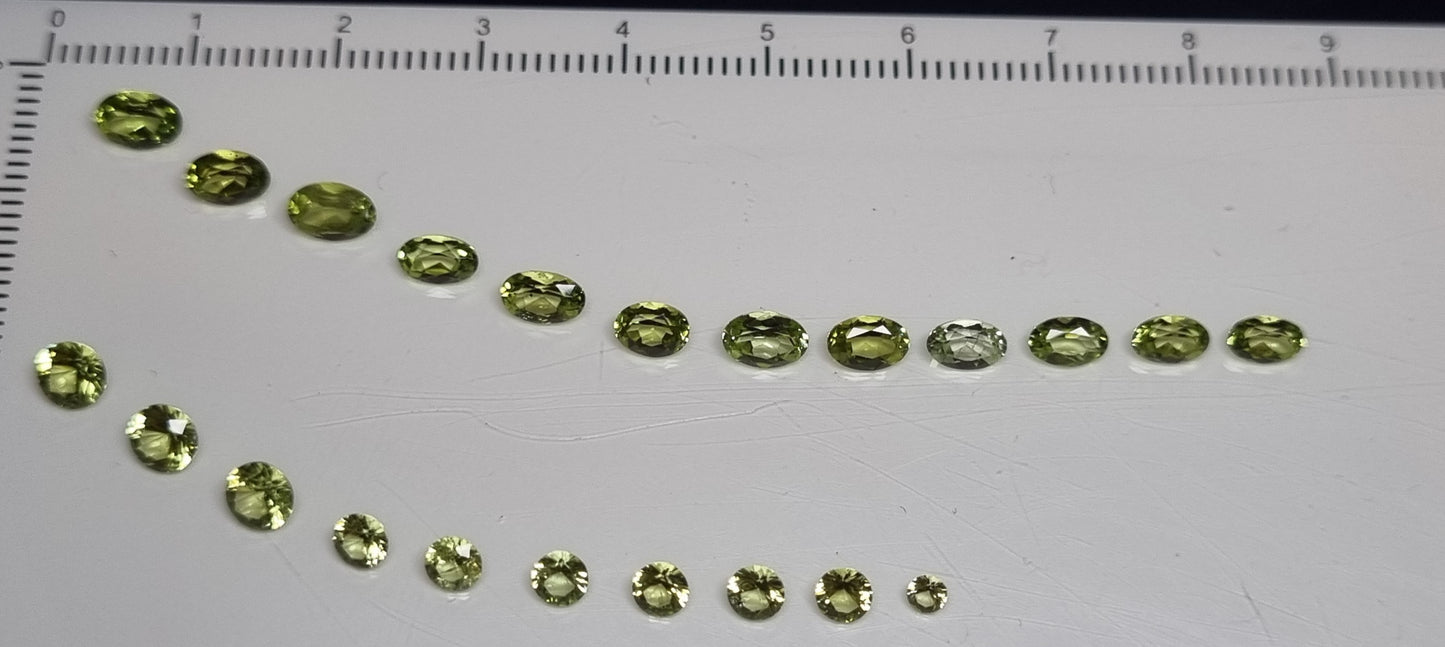 Péridots  6.6 carats