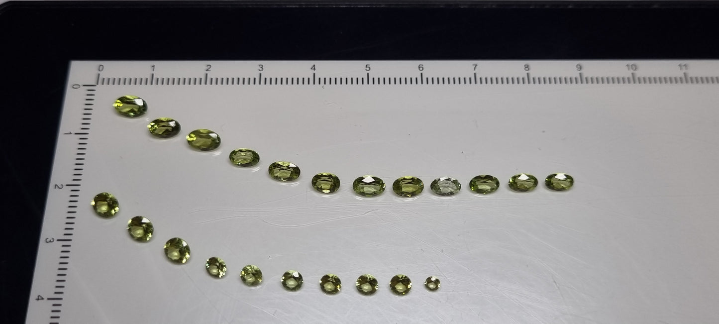 Péridots  6.6 carats