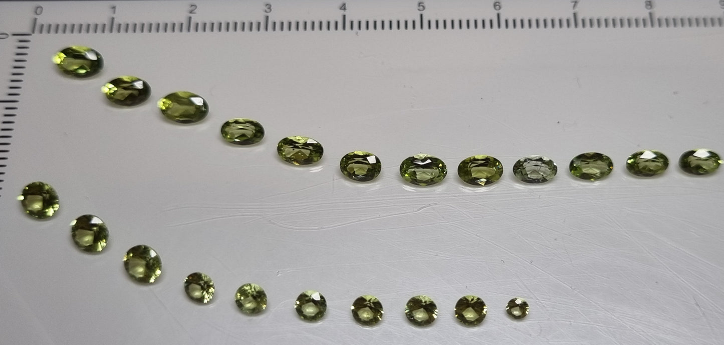Péridots  6.6 carats