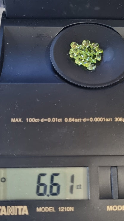 Péridots  6.6 carats