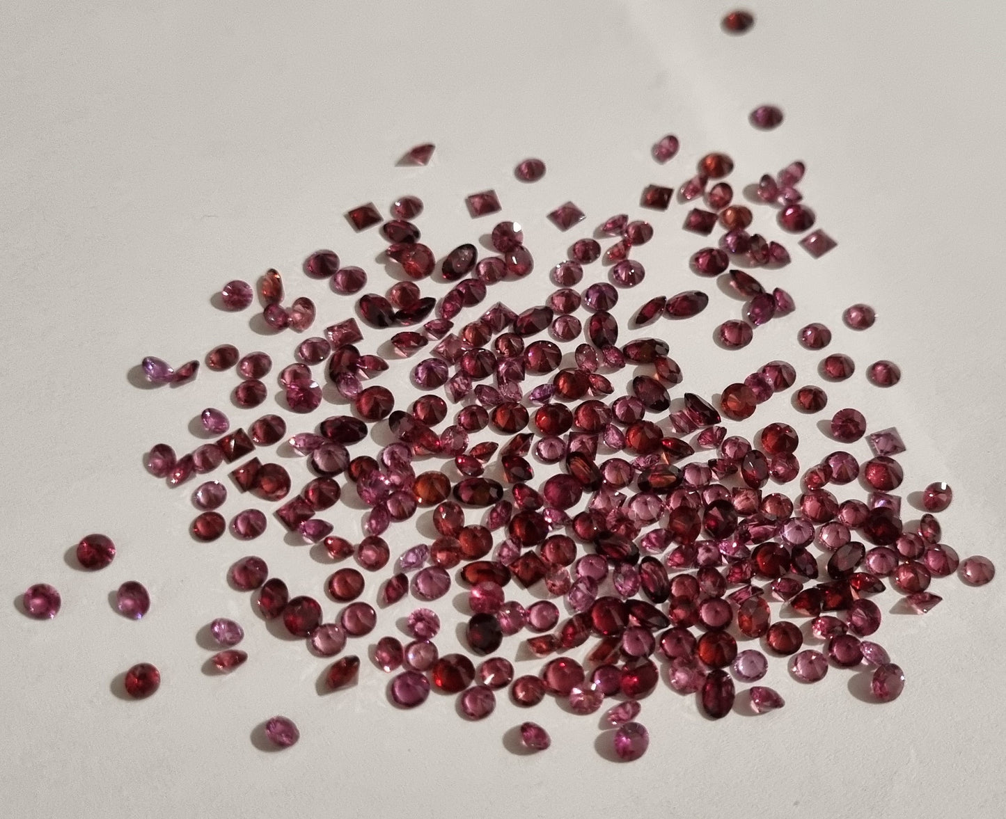 Grenats rhodolites 60 carats
