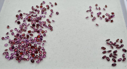 Grenats rhodolites 60 carats
